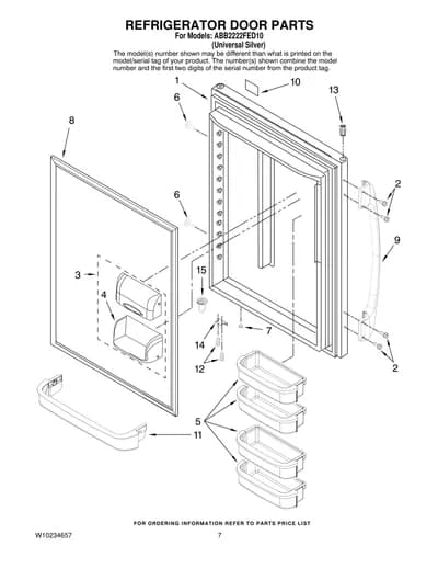 REFRIGERATOR DOOR PARTS