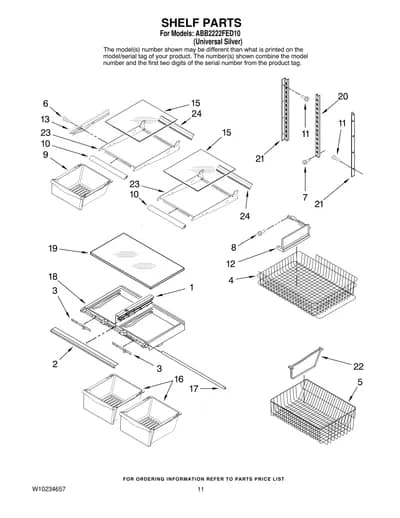 SHELF PARTS