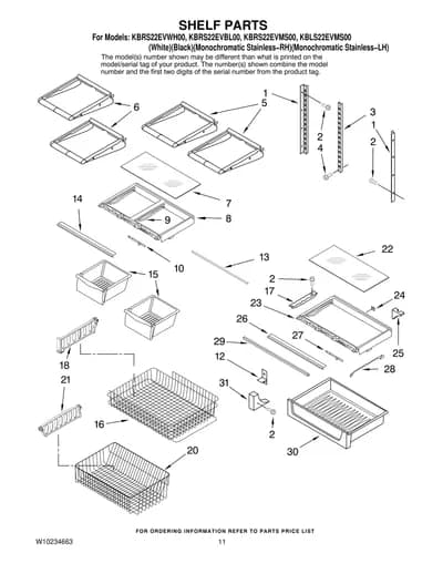 SHELF PARTS
