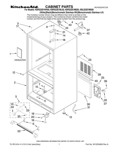 CABINET PARTS