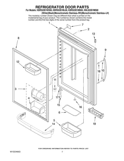 REFRIGERATOR DOOR PARTS