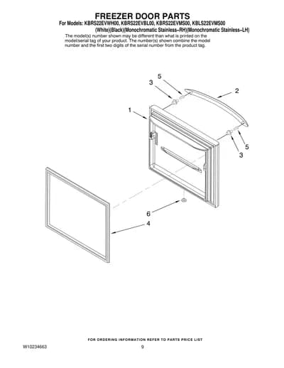FREEZER DOOR PARTS