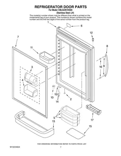 REFRIGERATOR DOOR PARTS