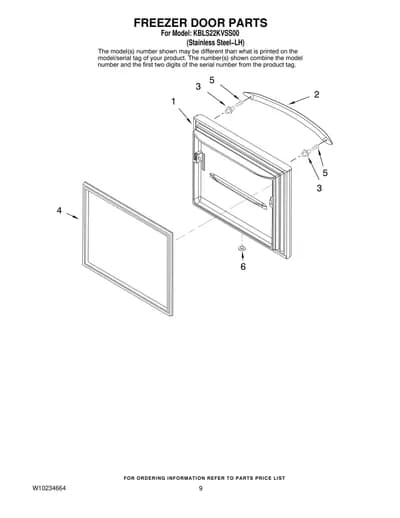 FREEZER DOOR PARTS