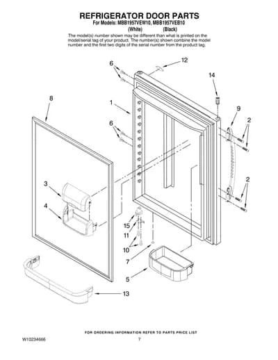 REFRIGERATOR DOOR PARTS