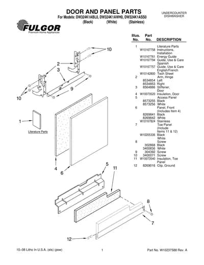 DOOR AND PANEL PARTS