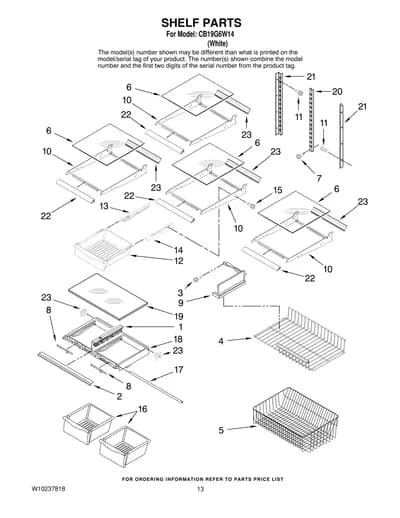 SHELF PARTS