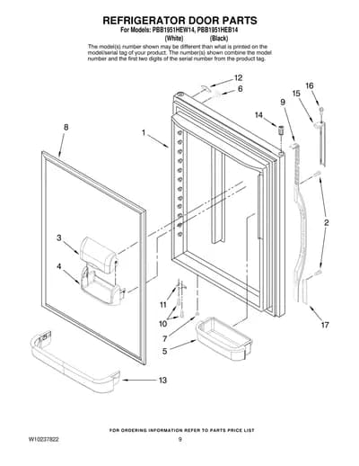 REFRIGERATOR DOOR PARTS