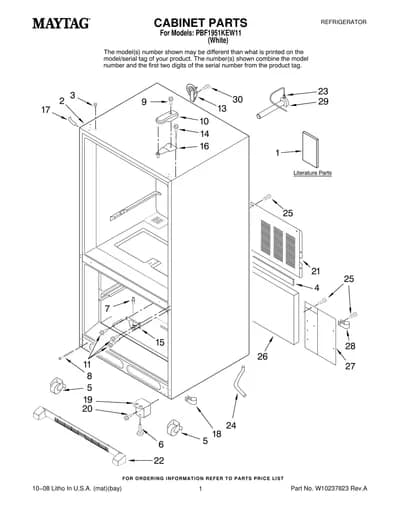 CABINET PARTS