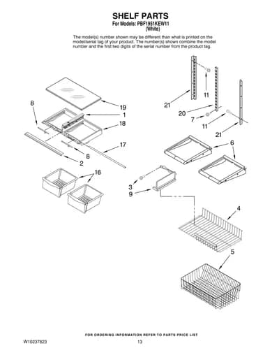 SHELF PARTS