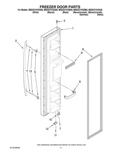 FREEZER DOOR PARTS