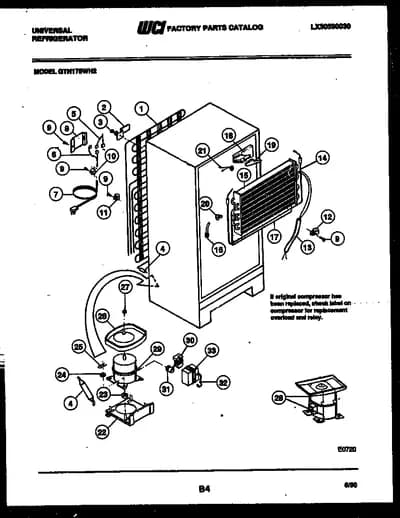 SYSTEM AND AUTOMATIC DEFROST PARTS