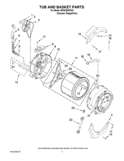 TUB AND BASKET PARTS