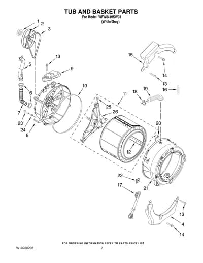 TUB AND BASKET PARTS