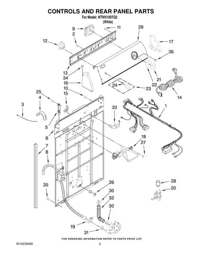 CONTROLS AND REAR PANEL PARTS