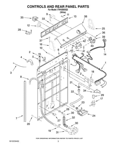 CONTROLS AND REAR PANEL PARTS