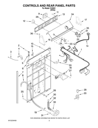 CONTROLS AND REAR PANEL PARTS