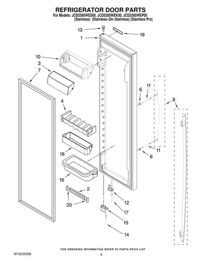 REFRIGERATOR DOOR PARTS
