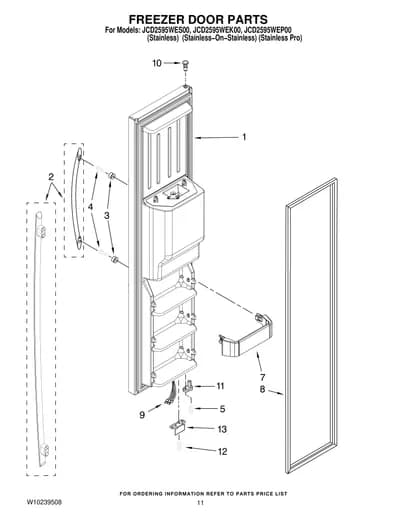 FREEZER DOOR PARTS