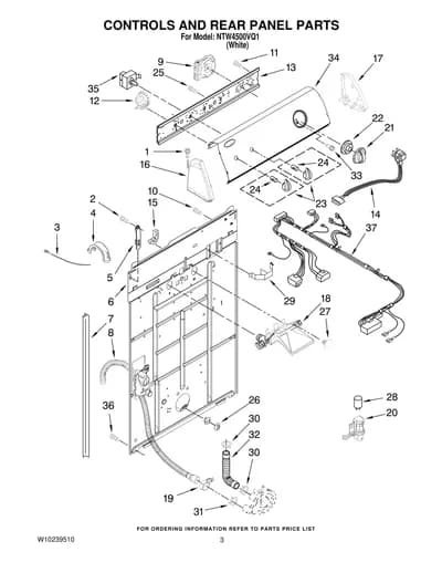 CONTROLS AND REAR PANEL PARTS