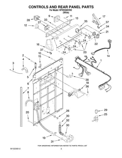 CONTROLS AND REAR PANEL PARTS