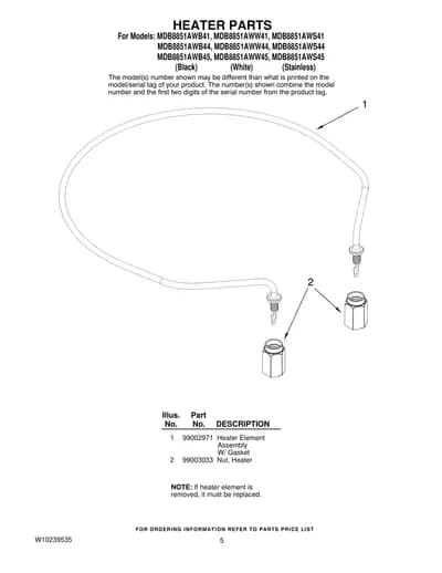 HEATER PARTS