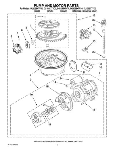 PUMP AND MOTOR PARTS