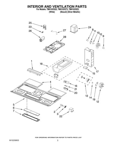 INTERIOR AND VENTILATION PARTS