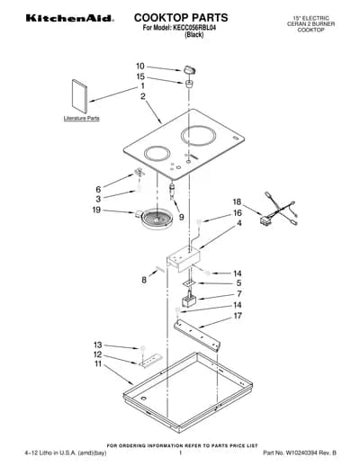 COOKTOP PARTS
