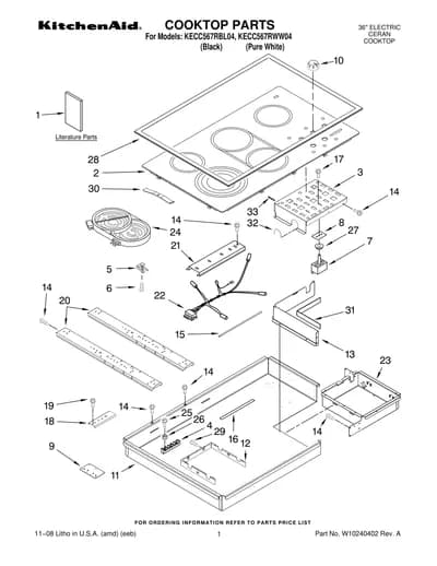COOKTOP PARTS