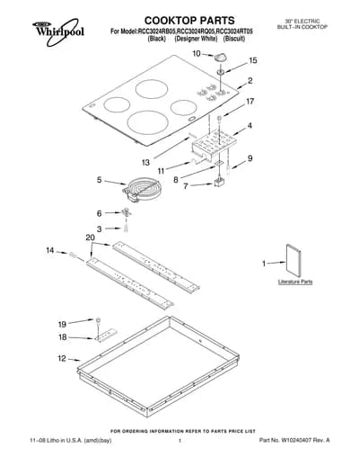 COOKTOP PARTS