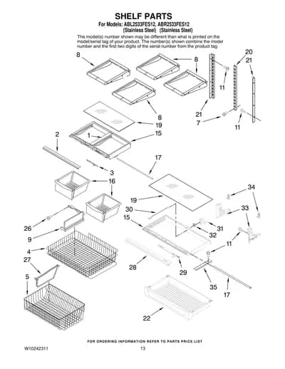 SHELF PARTS