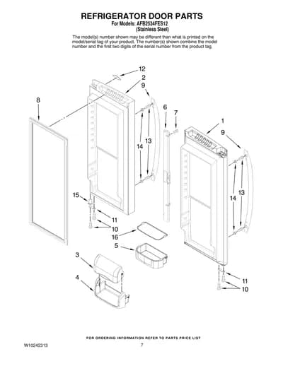REFRIGERATOR DOOR PARTS