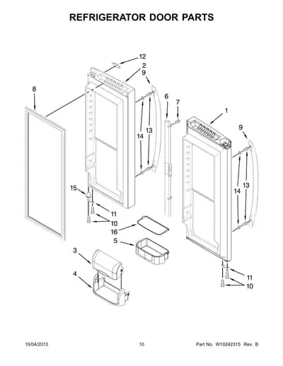 REFRIGERATOR DOOR PARTS