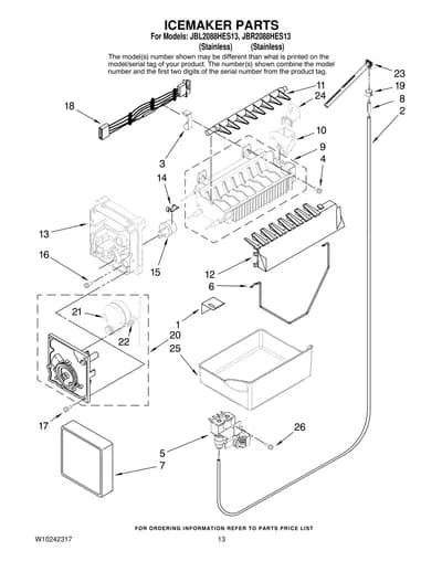 ICEMAKER PARTS