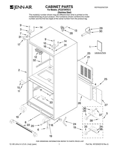 CABINET PARTS