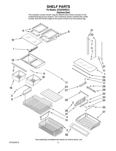 SHELF PARTS