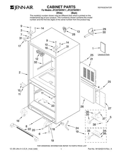 CABINET PARTS