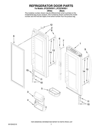 REFRIGERATOR DOOR PARTS