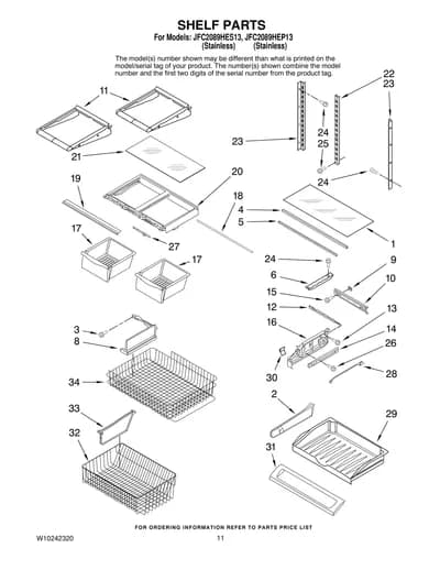 SHELF PARTS