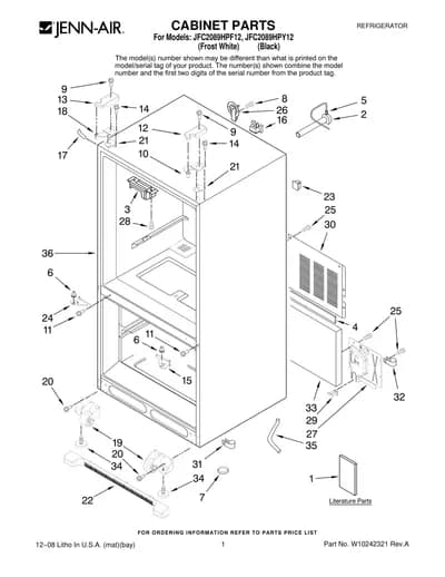 CABINET PARTS