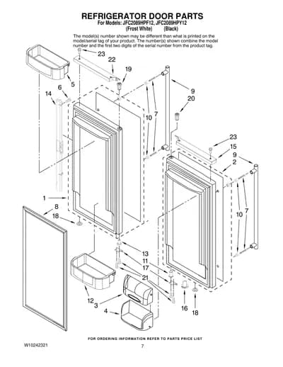REFRIGERATOR DOOR PARTS