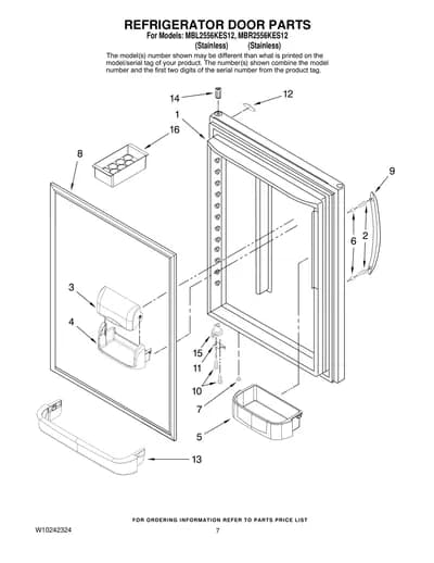 REFRIGERATOR DOOR PARTS