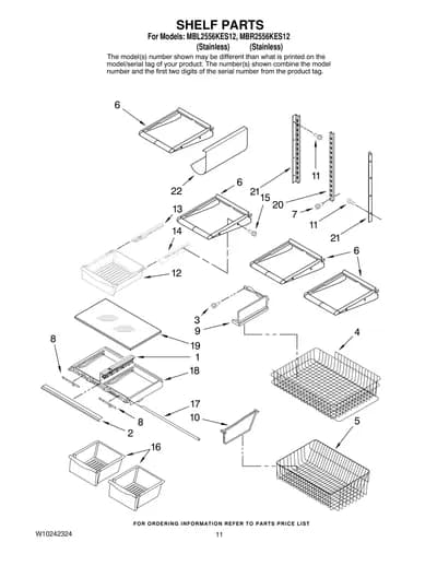 SHELF PARTS