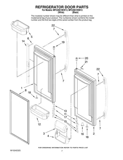 REFRIGERATOR DOOR PARTS