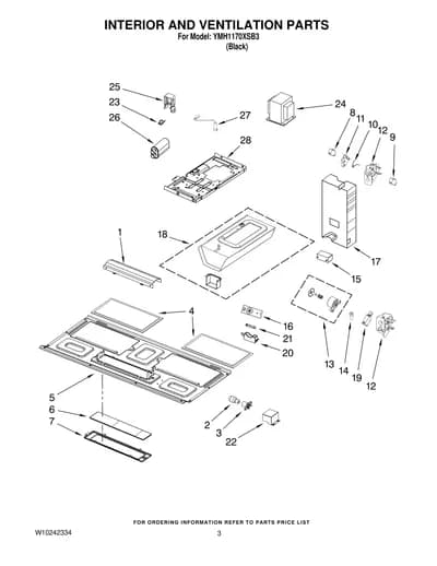 INTERIOR AND VENTILATION PARTS