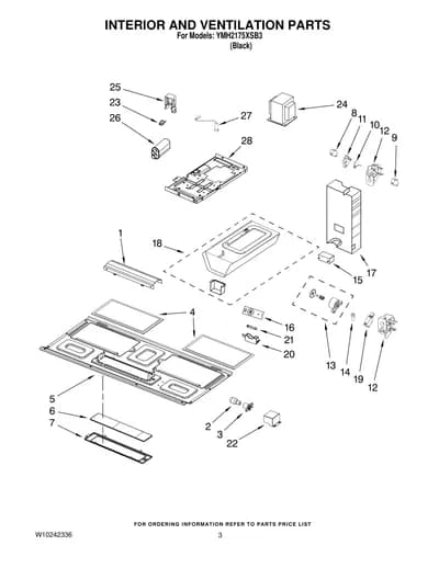 INTERIOR AND VENTILATION PARTS