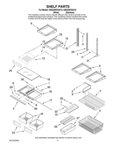 SHELF PARTS