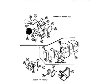 CONTROLS, DAMPER, FAN SECTION