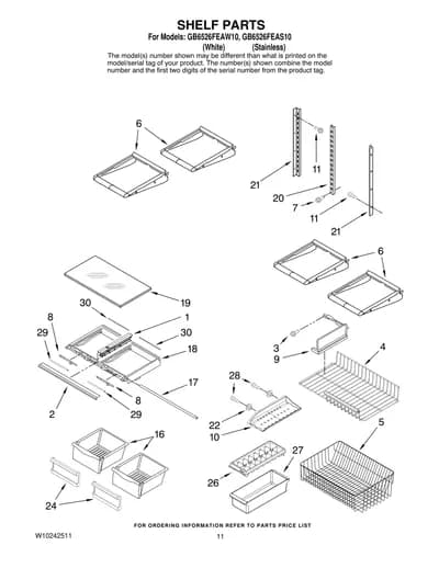 SHELF PARTS